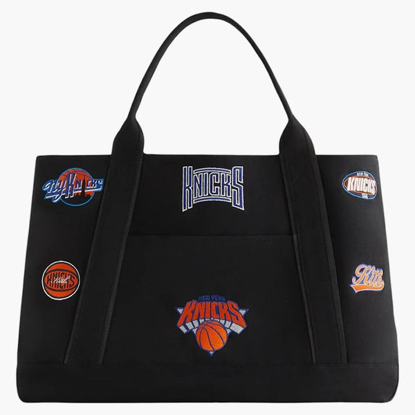 Kith pro New York Knicks po celém vyšívaném plátně mrtvé černé