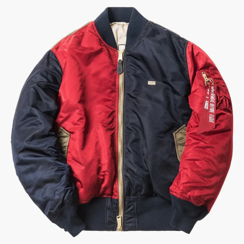 Kith X Alpha Industries Ma-1 Bomber Navy/red/olive
