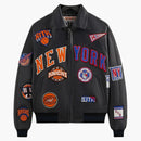 Kith X Avirex For Madison Square Garden Sports Icon Jacket Black