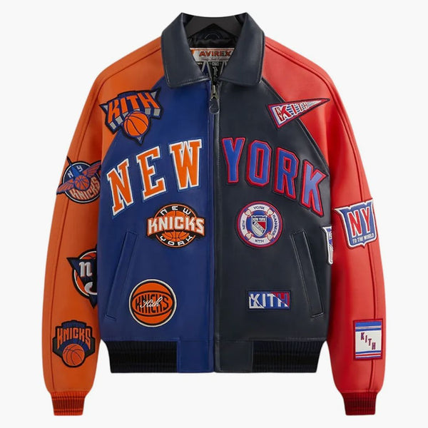 Kith X Avirex For Madison Square Garden Sports Icon Jacket Multi