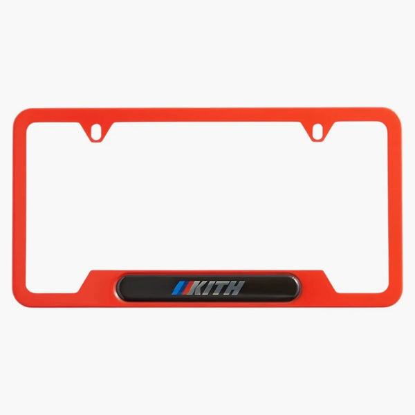Kith X BMW Car Plate Cinnabar