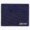 Kith X BMW Monogram Suede Card Holder Techno Violet