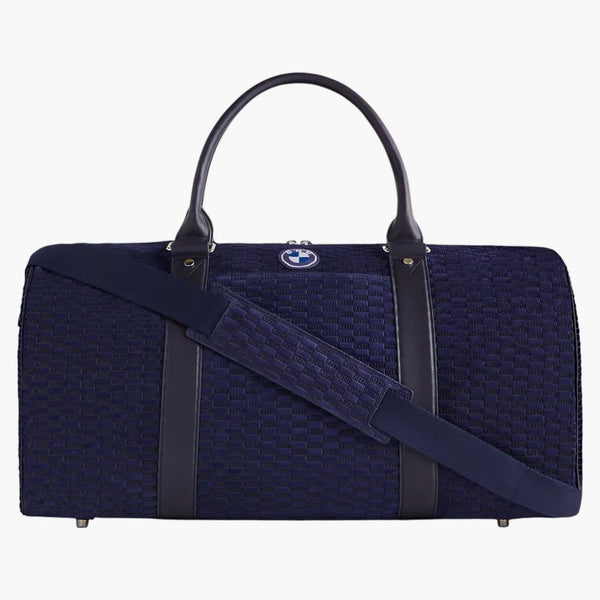 Kith X Bmw Monogram Suede Duffle Bag Techno Violet
