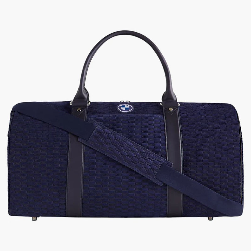 Kith X Bmw Monogram Suede Duffle Bag Techno Violet