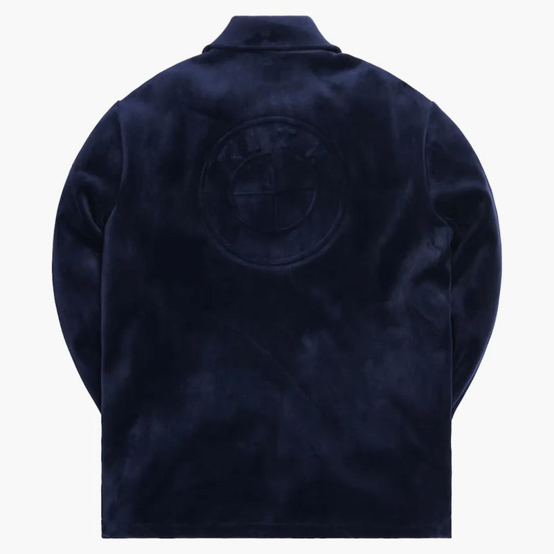 Kith X Bmw Velour Coaches Jacket Navy
