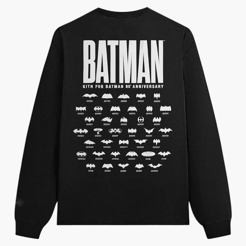 Kith X Batman History Vintage Pocket Long Sleeve Tee Black