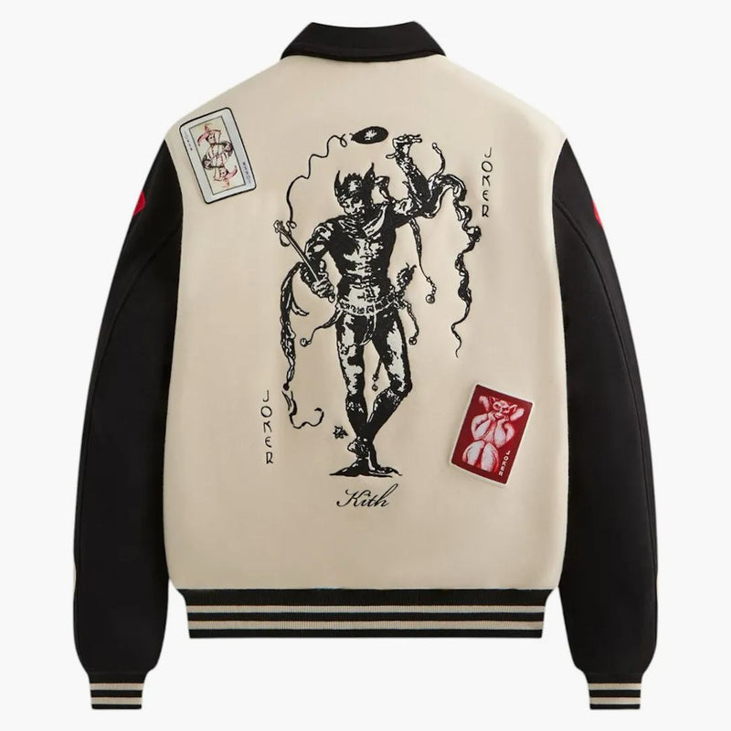 Kith X Batman Joker Wool Coaches Jacket Sandrift