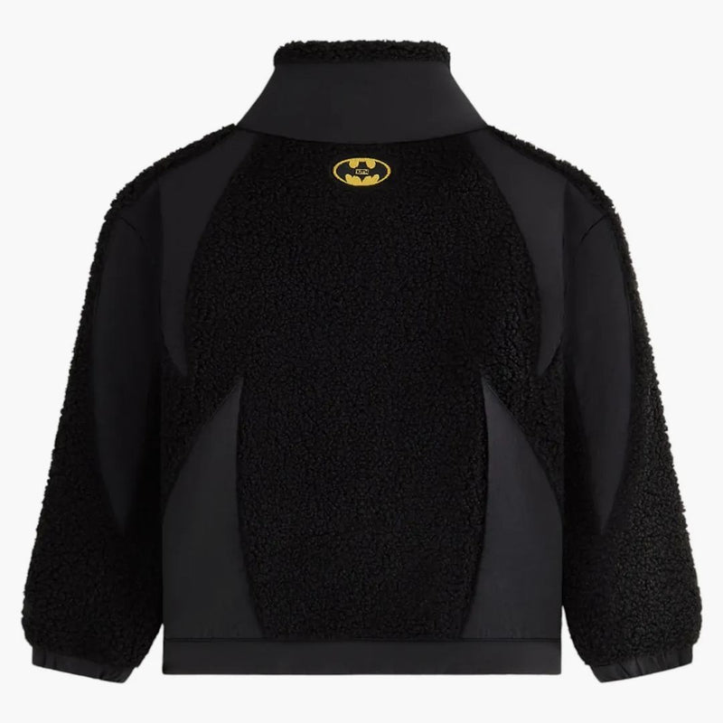 Kith X Batman Kids Quarter Zip Sherpa Jacket Black