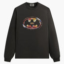Kith X Batman Logo Vintage Long Sleeve Tee Black