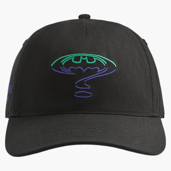 KITH X Batman Riddle Till Low Pinch Crown Snapback Cap Black
