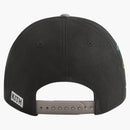 Kith X Batman Twill Two Tone Pinch Crown Snapback Cap Black