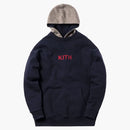 KITH X Bergdorf Goodman Classic Logo Williams 2 Hoodie Navy