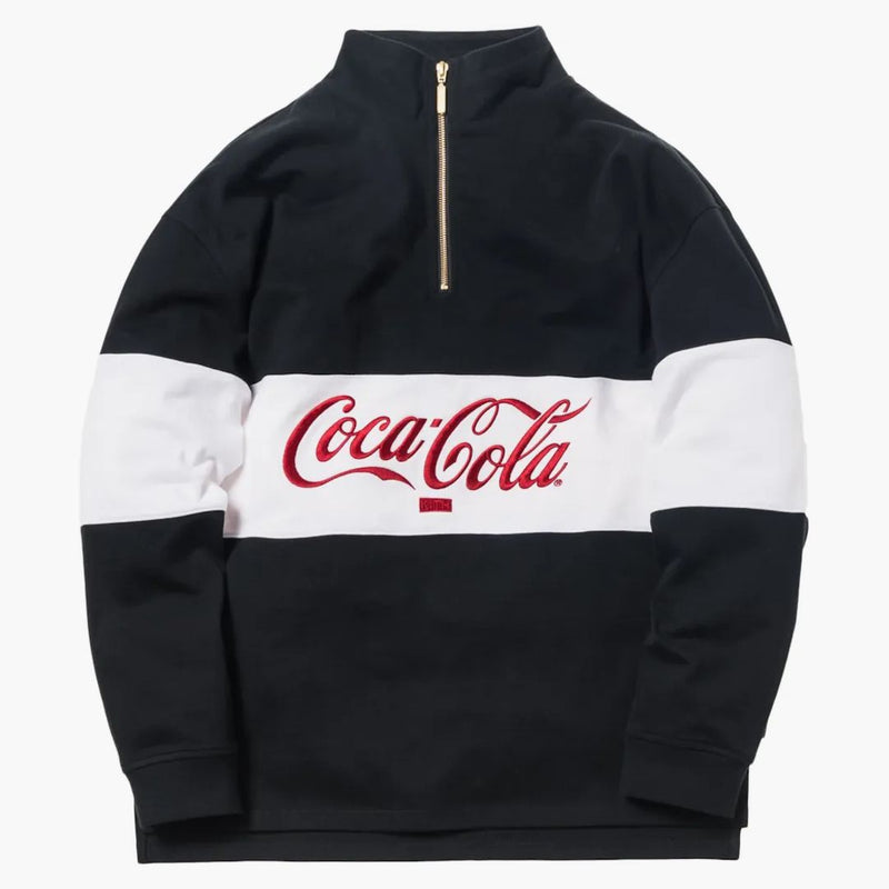 Kith X Coca-cola Quarter-zip Rugby Black