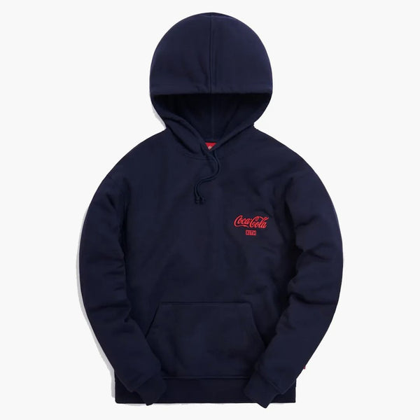 Kith X Coca-cola Ribbon Logo Hoodie Navy