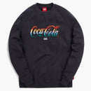 Kith X Coca-cola Striped Crewneck Black