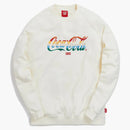 Kith X Coca-cola Striped Crewneck Ivory