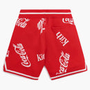 Kith X Coca-cola X Mitchell & Ness Coke Logo Short Red
