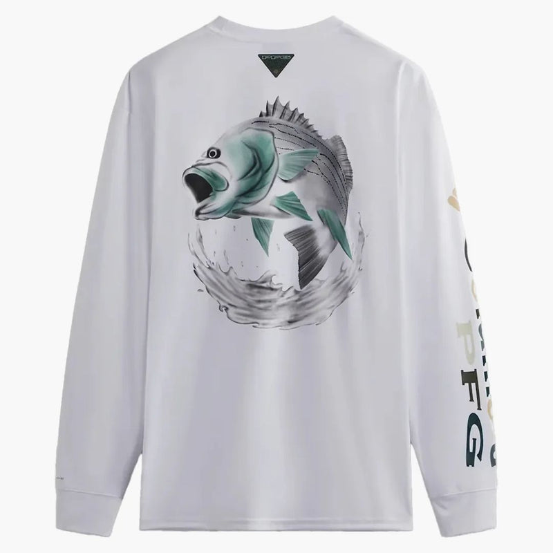 Kith x Columbia PFG Terminal Tackle Camisa de manga larga blanca