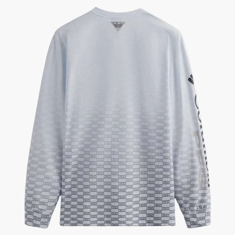 Kith X Columbia Pfg Terminal Tackle Long Sleeve Shirt White Gradient