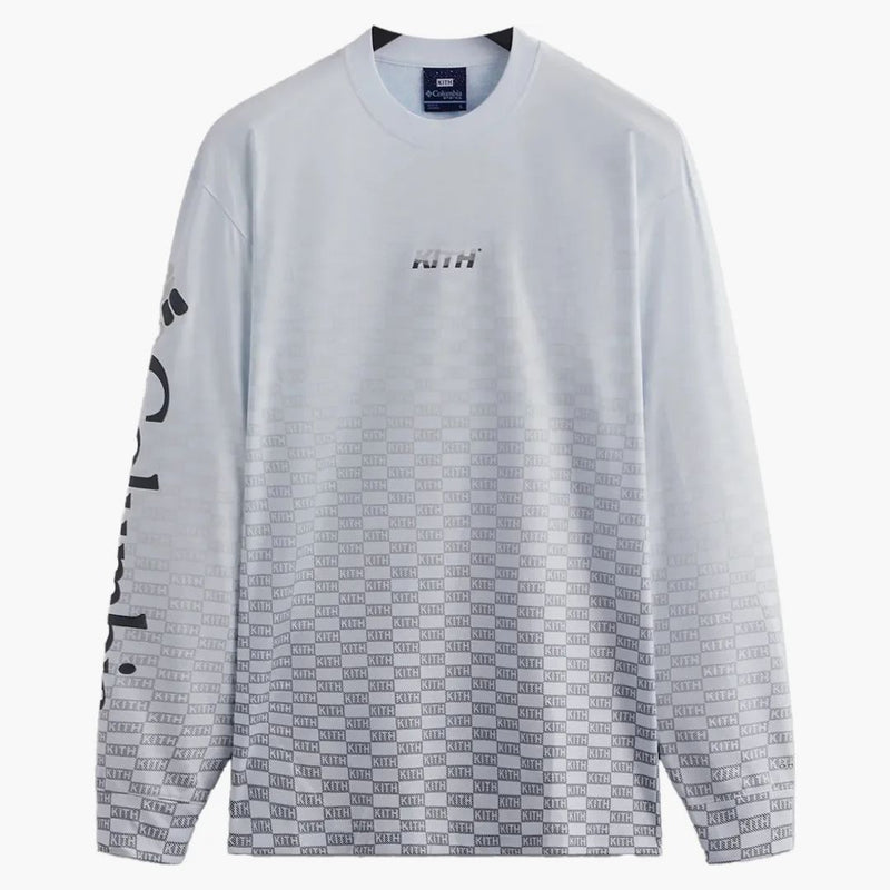 Kith X Columbia Pfg Terminal Tackle Long Sleeve Shirt White Gradient
