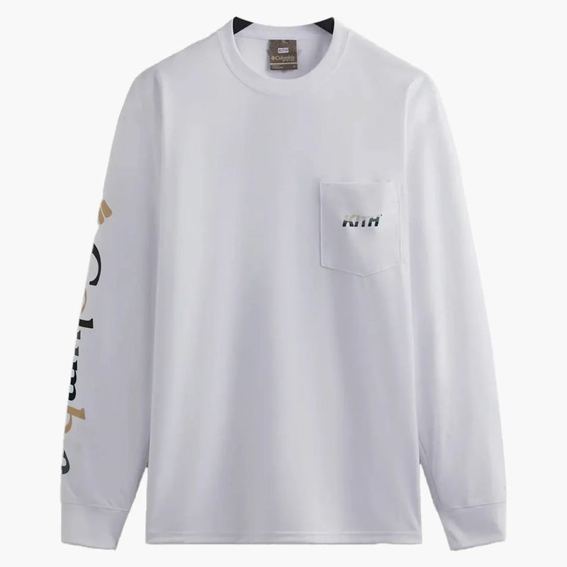 Kith x Columbia PFG Terminal Tackle Camisa de manga larga blanca