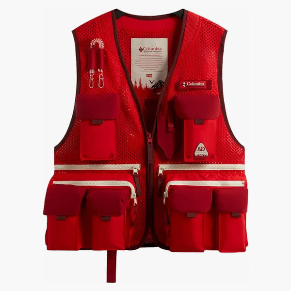 Kith X Columbia Utility Vest Bright Red