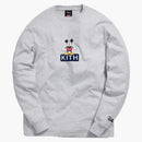 Kith X Disney 30s Mickey Standing Classic Logo L/s Tee Heather
