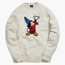 Kith X Disney 40s Fantasia Classic Logo Crewneck Turtledove
