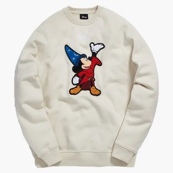 Kith x Disney 40s Fantasia Classic Logo CrewNeck Turtledove