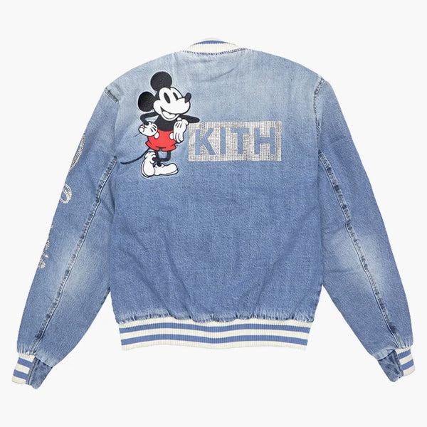Kith x Disney Denim Varsity Jacket Indigo