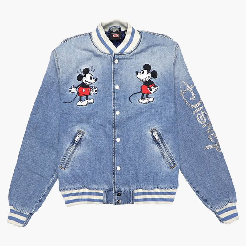 Kith x Disney Denim Varsity Jacket Indigo