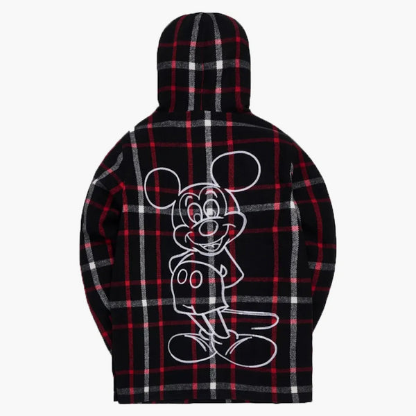 Kith x Disney Hooded Wool Plaid Ginza Black
