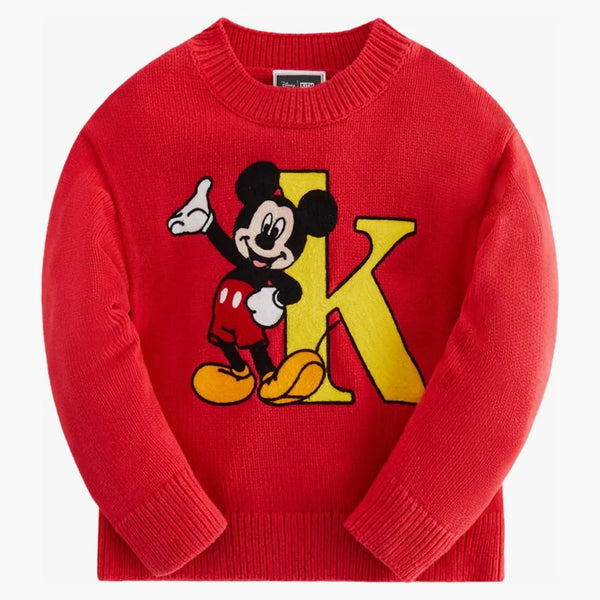 Kith x Disney Kids Mickey & Friends Mickey K Crewneck Svetr sláva