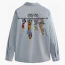 KITH X Disney Mickey & Friends Chambray Apollo Shirt Light Indigo