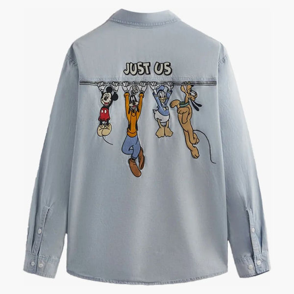 Kith x Disney Mickey & Friends Chambray Apollo Shirt Light Indigo