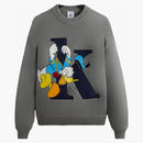 Kith X Disney Mickey & Friends Donald K Crewneck Sweater Medium Heather Grey