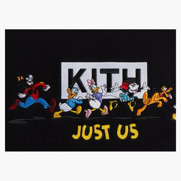 Kith X Disney Mickey & Friends Family Crewneck Black