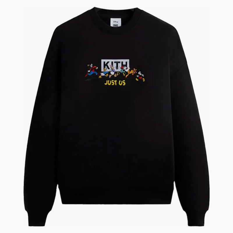 Kith X Disney Mickey & Friends Family Crewneck Black