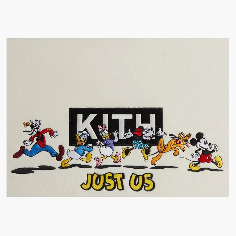Kith X Disney Mickey & Friends Family Crewneck Sandrift