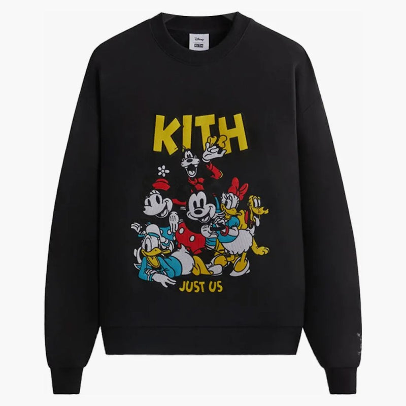 Kith X Disney Mickey & Friends Forever Vintage Crewneck Black