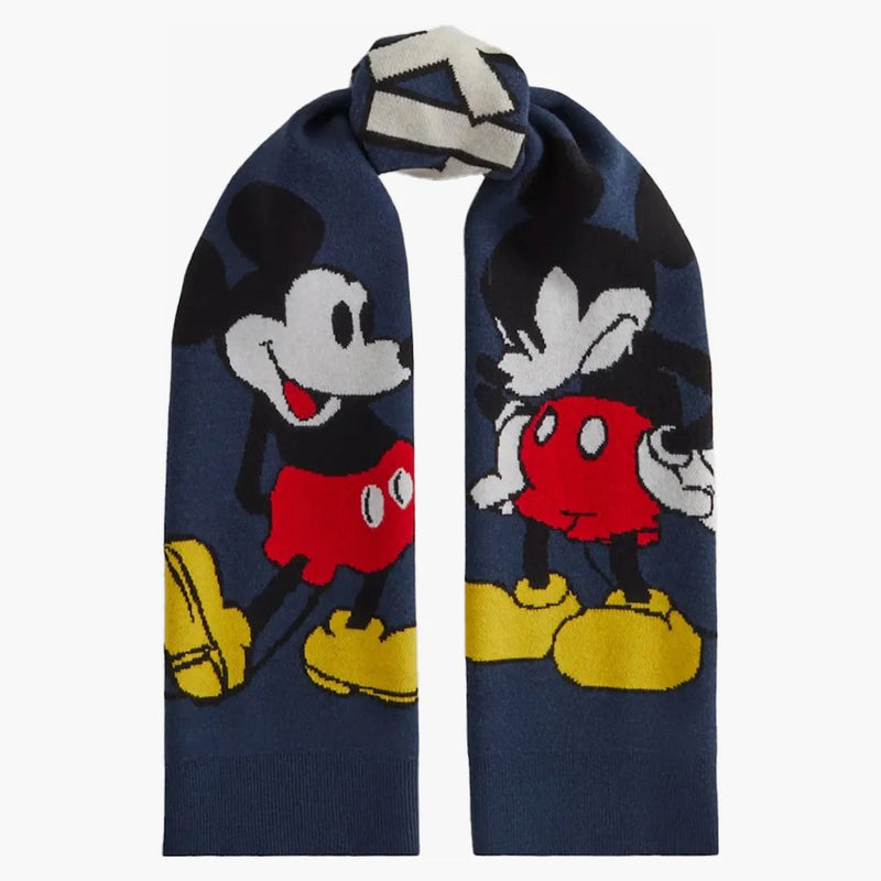 Kith x Disney Mickey & Friends pletený mickey šátek Nocturnal Heather