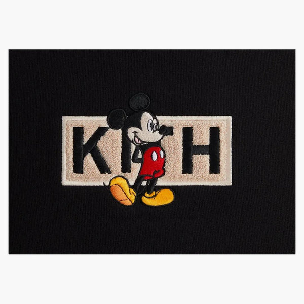 Kith X Disney Mickey & Friends Mickey Classic Logo Crewneck Black