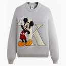 Kith X Disney Mickey & Friends Mickey K Crewneck Sweater Light Heather Grey
