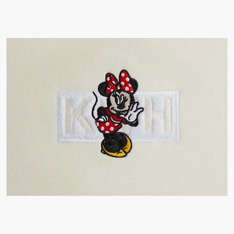 Kith X Disney Mickey & Friends Minnie Classic Logo Crewneck Sandrift
