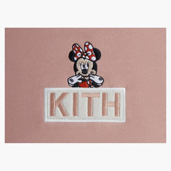 Kith X Disney Mickey & Friends Minnie Classic Logo Hoodie French Clay