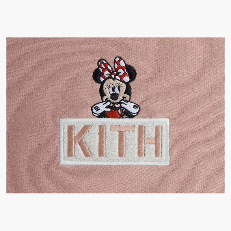 Kith X Disney Mickey & Friends Minnie Classic Logo Hoodie French Clay