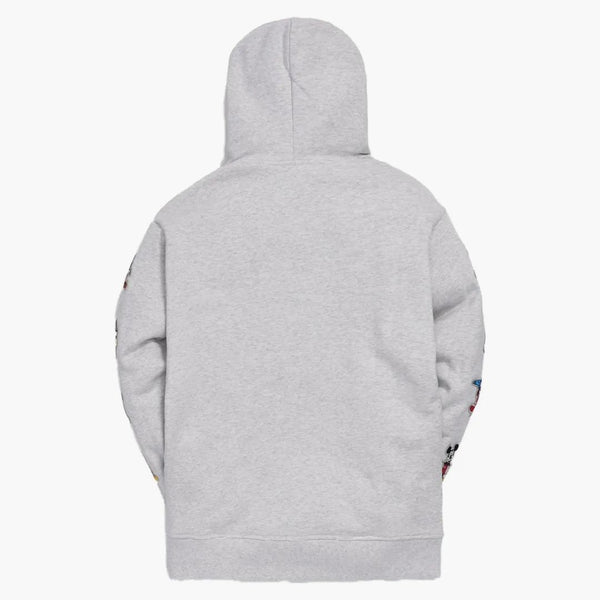 Kith x Disney Mickey Sleeve Patches Hoodie Heather Grey