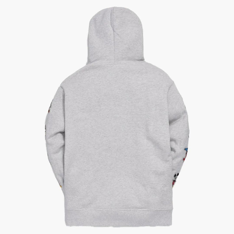 Kith x Disney Mickey Sleeve Patches Hoodie Heather Grey
