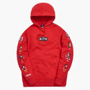 Kith X Disney Mickey Sleeve Patches Hoodie Red