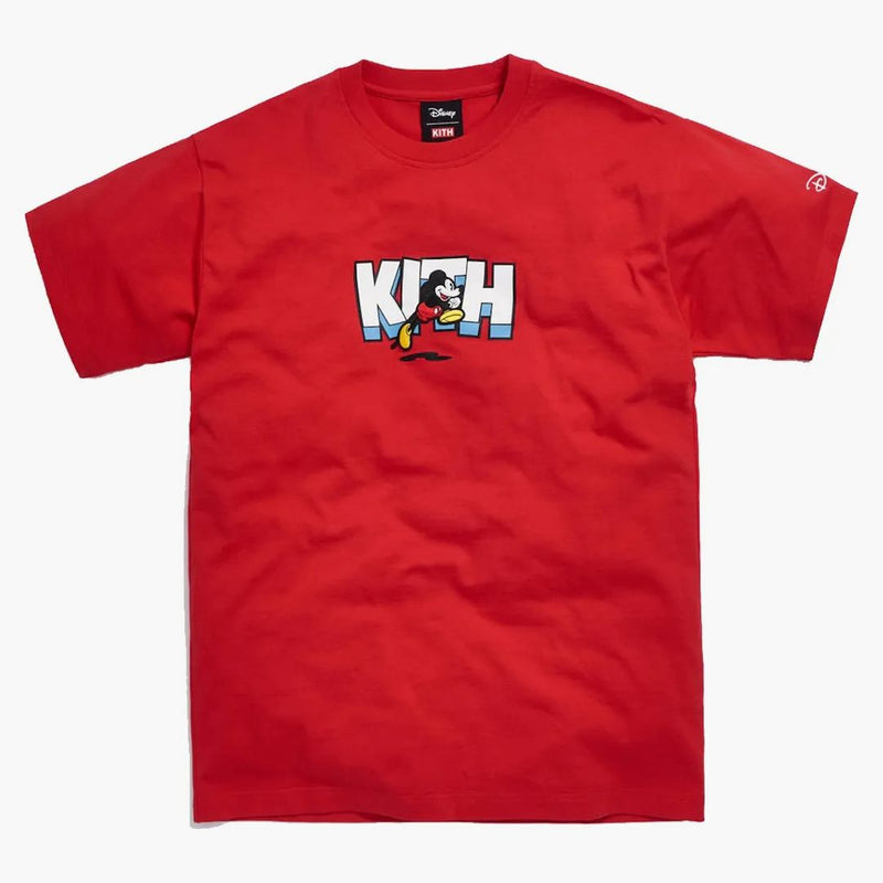KITH X Disney Running Mickey Tea Red